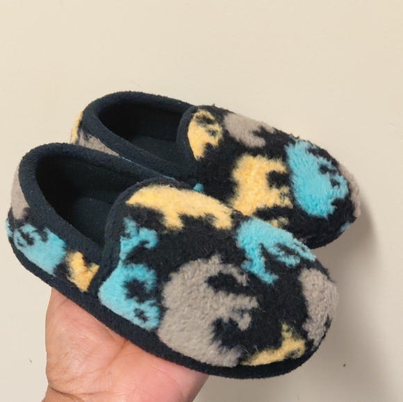 Other - Cozy Dinosaur Kids Slippers - Black, Yellow, Blue Size 9/10